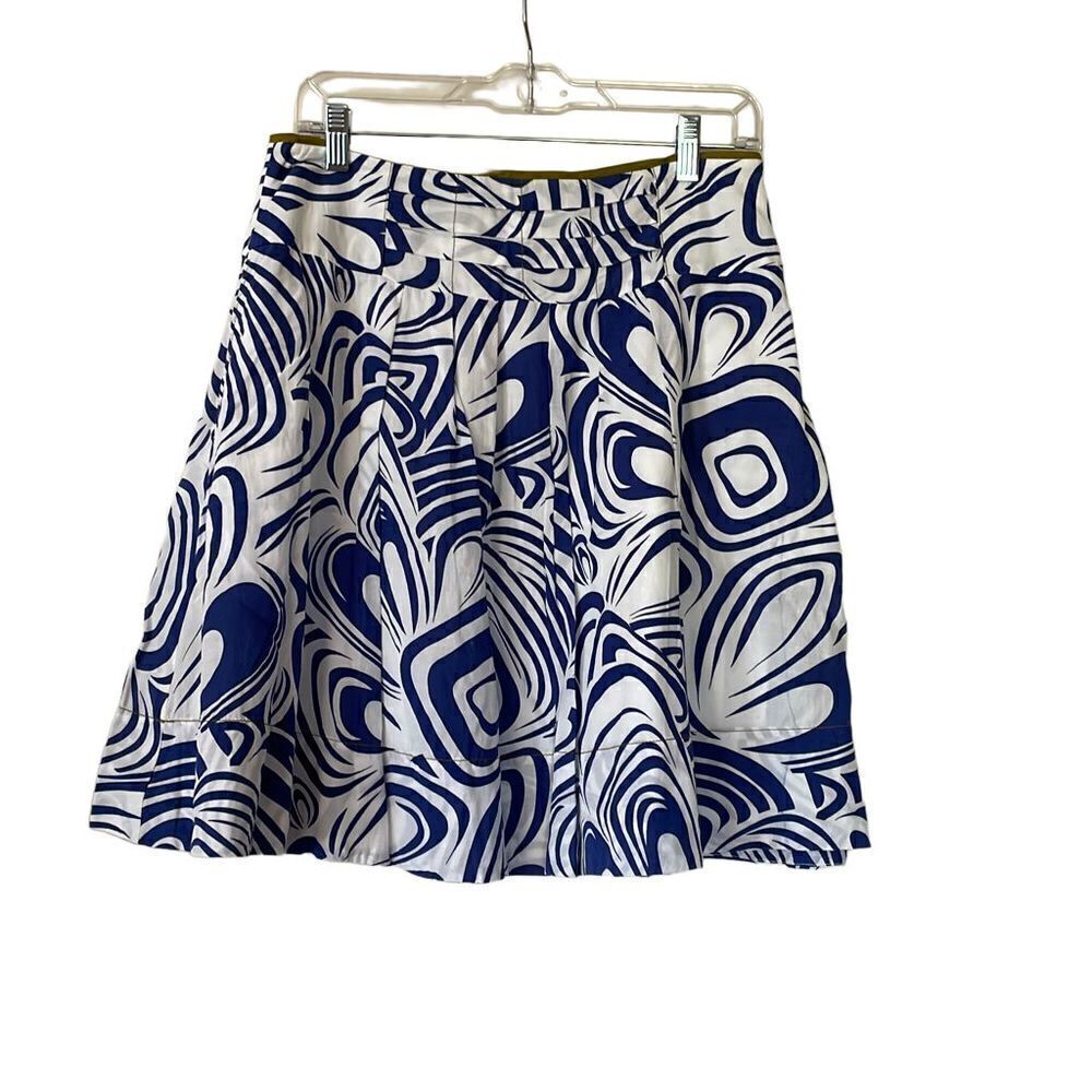 CAbi Blu & White Lombard Skirt, Style 470. - 4